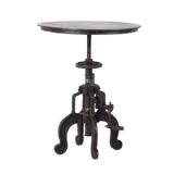 Mason Industrial Iron Side Crank Table